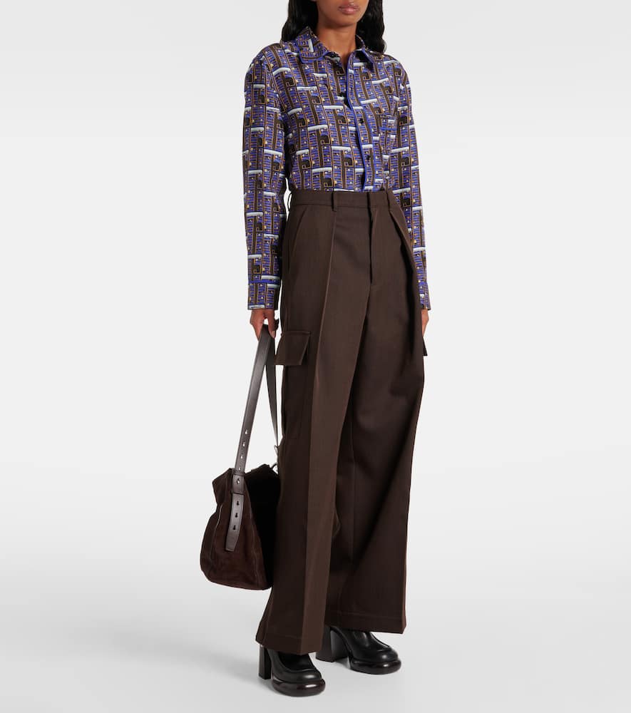 Wool cargo pants