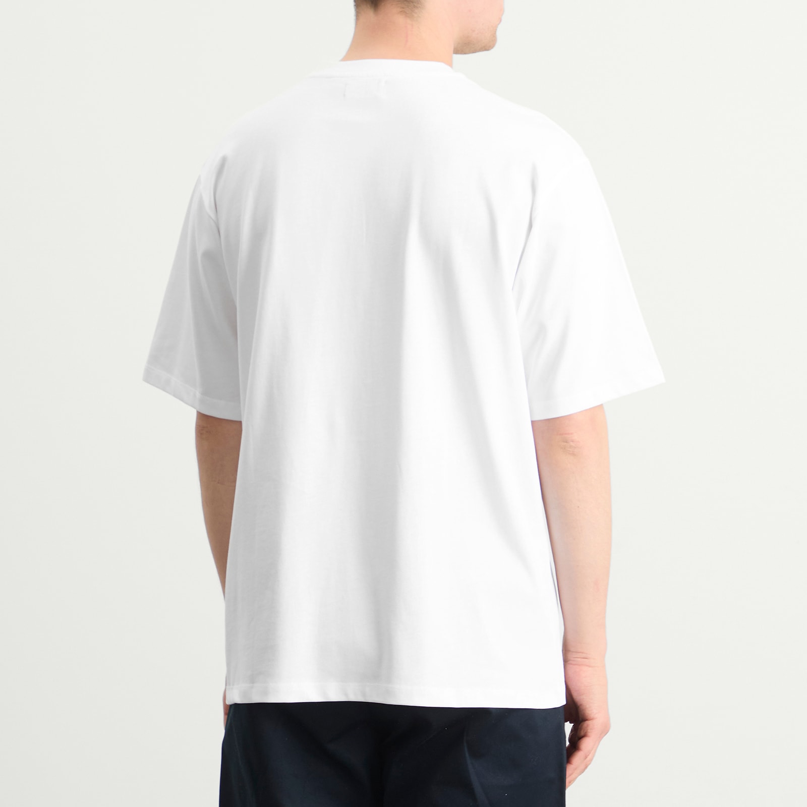 Men's Blue Script T-Shirt in White
