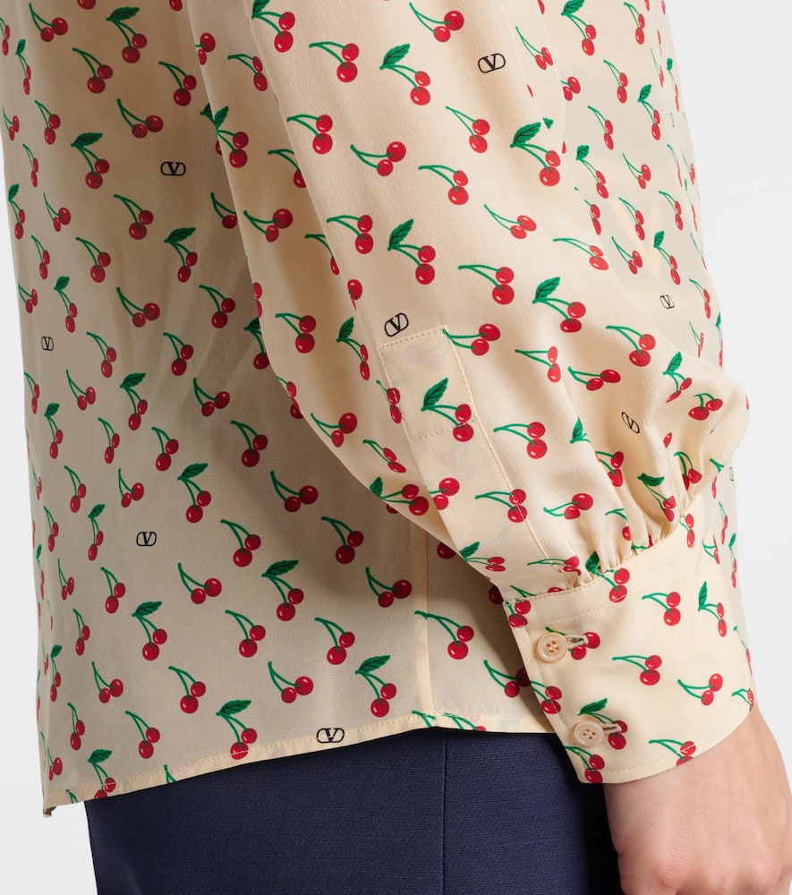 Cady Couture printed silk blouse