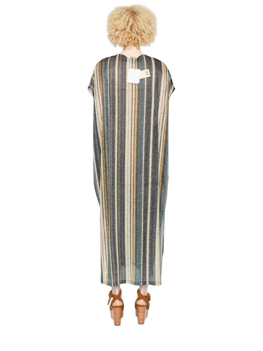 Zoe Striped Kaftan Dress
