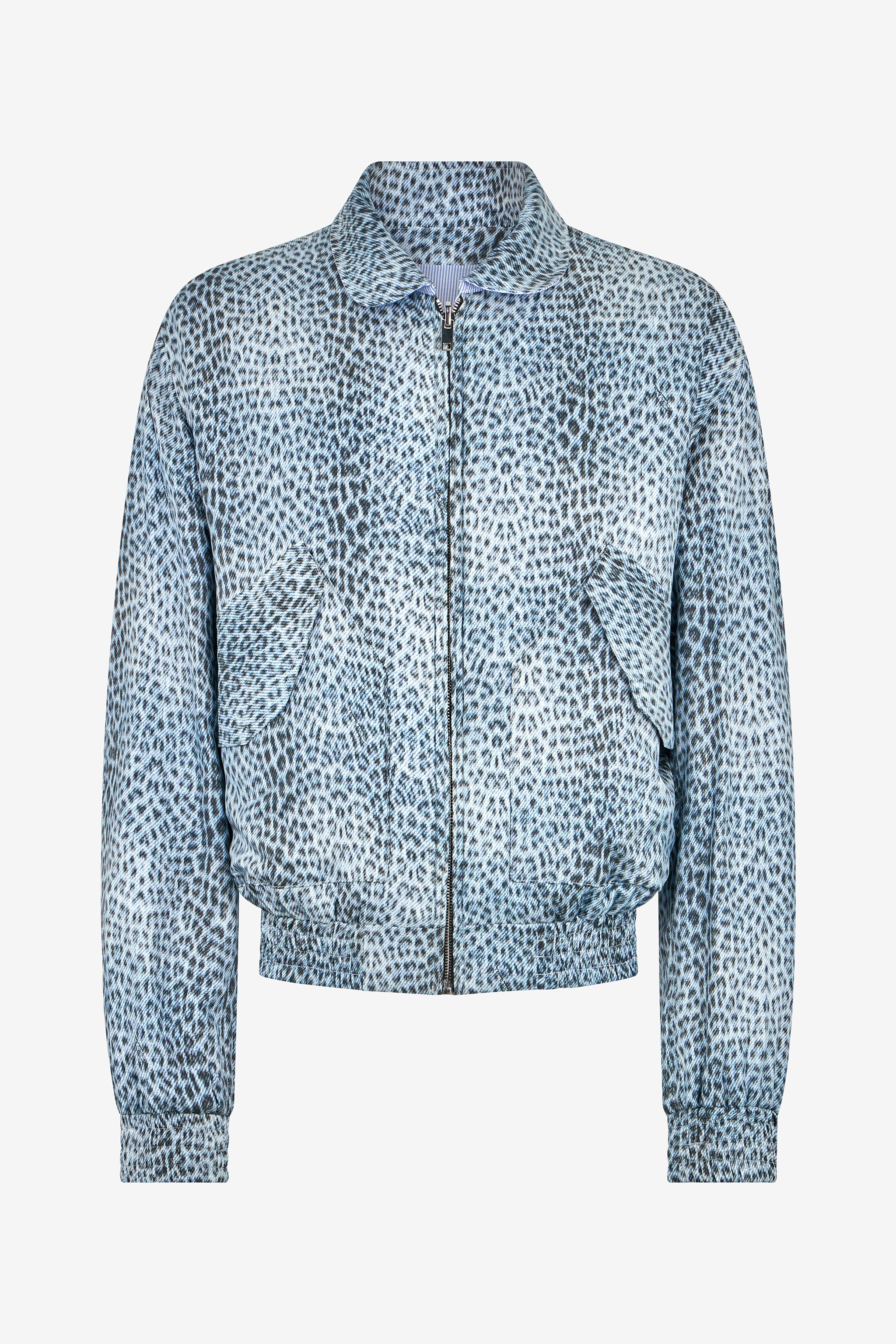 Reversible Bomber Jacket With Baby Jaguar Print