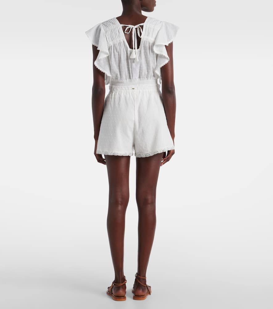 Cruse cotton wide-leg shorts