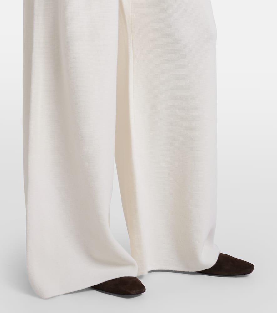 Bora virgin wool wide-leg pants