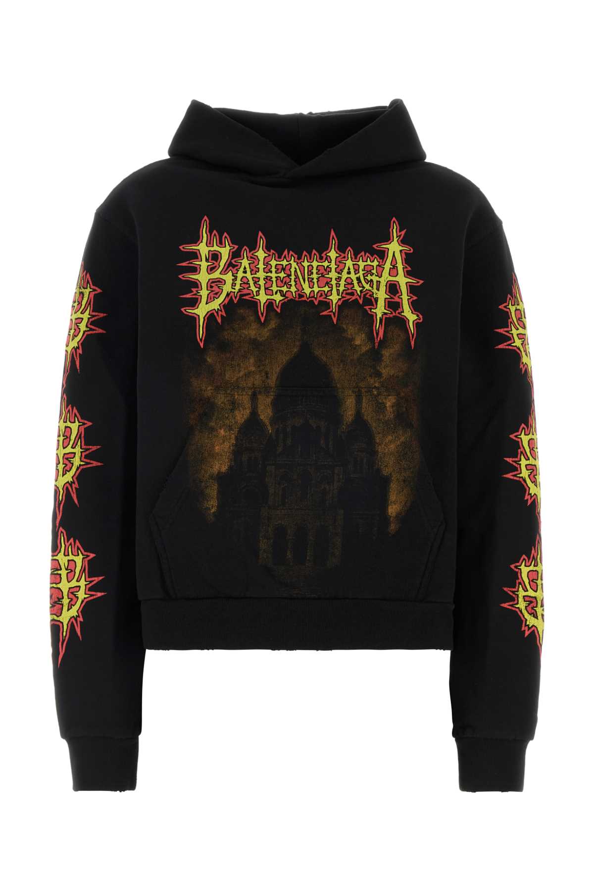 Black Cotton Sweatshirt