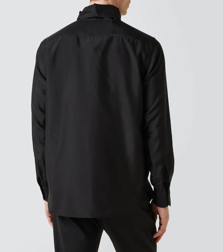 Silk turtleneck sweater
