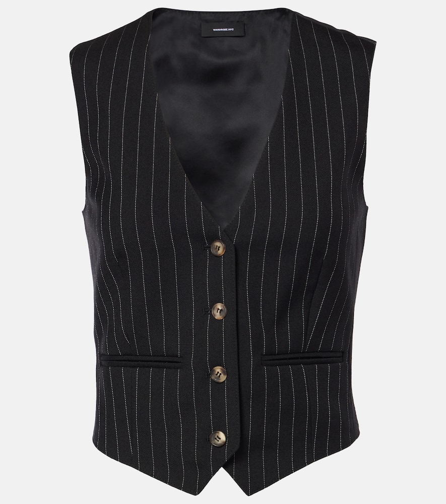 Wardrobe. NYC Pinstripe wool vest