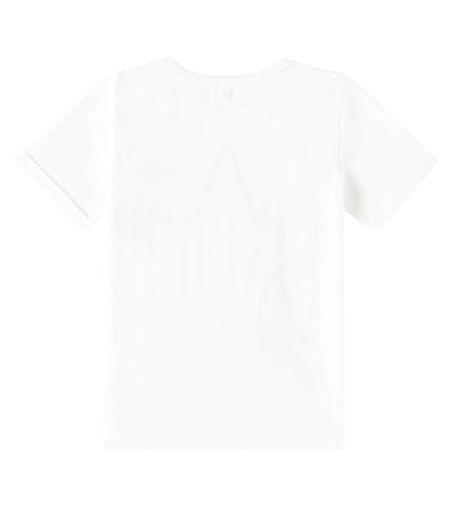 Stella McCartney Kids Fringe-trimmed cotton jersey T-shirt