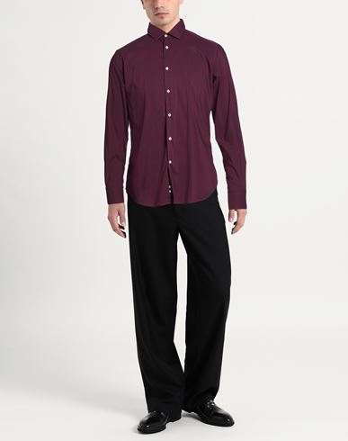Man Shirt Burgundy Size 15 ¾ Cotton, Polyamide, Elastane