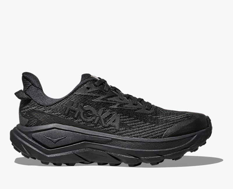 HOKA Women's Challenger 8 GTX Shoes in Black/Carbon Black