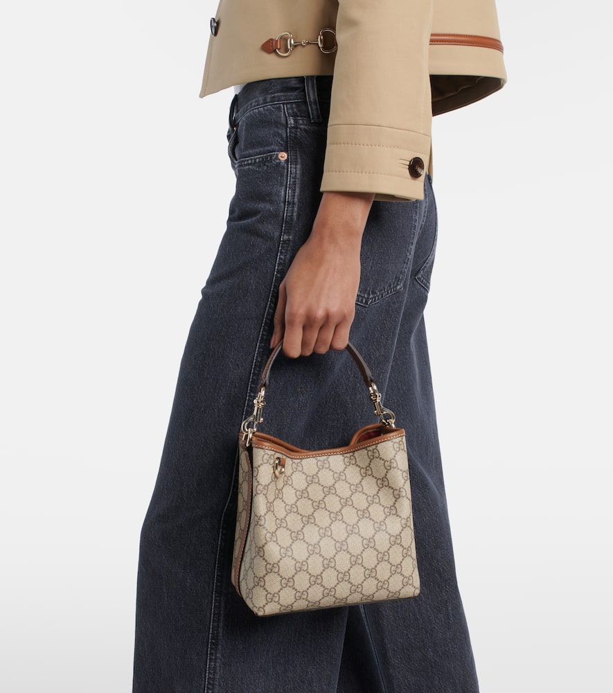 Gucci GG Emblem Small bucket bag