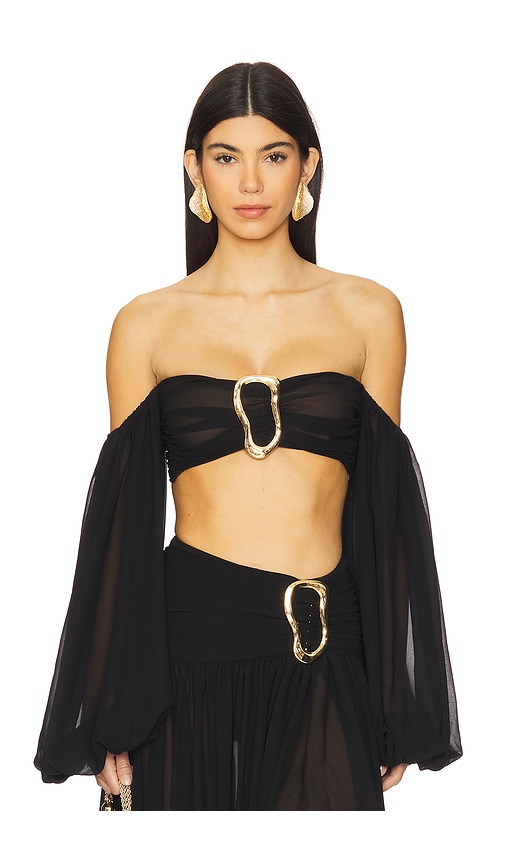 Michael Costello x REVOLVE Blair Crop Top en Black.  XL. Also en
