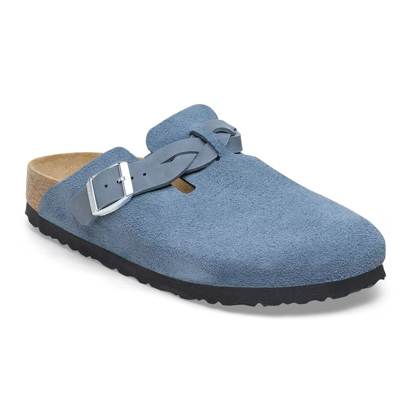 Unisex Boston Braided Suede Leather Elemental Blue