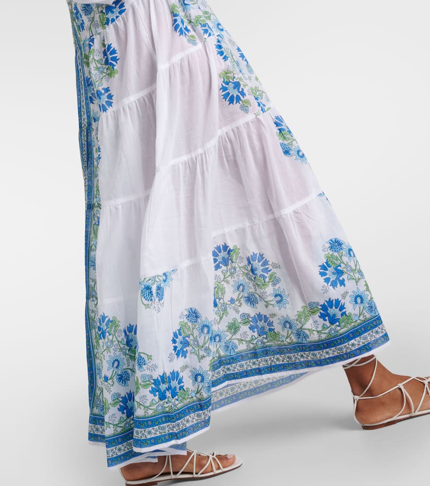 Juliet Dunn Floral cotton maxi dress