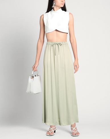 Woman Maxi skirt Sage green Size S Viscose