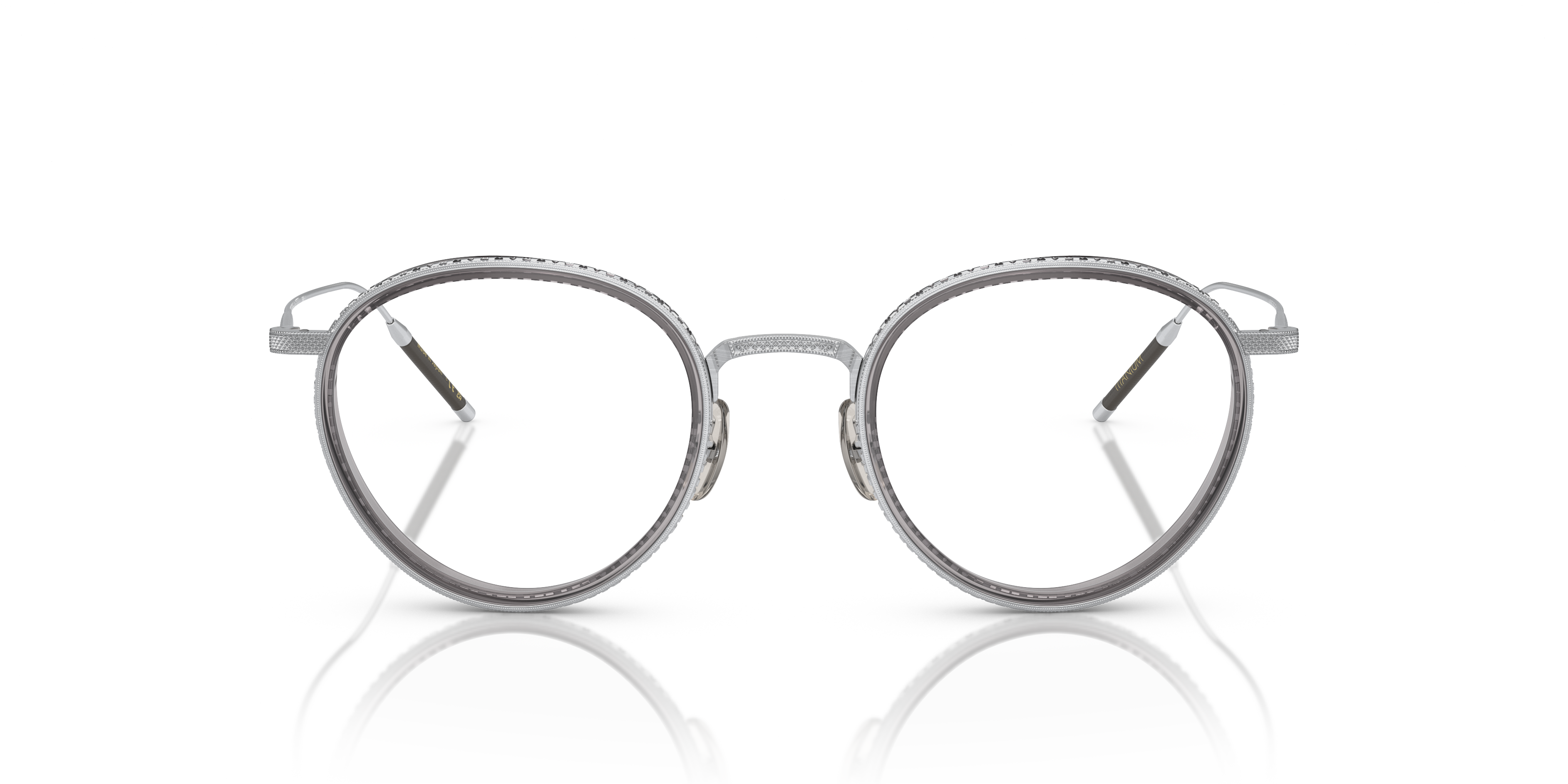 Oliver Peoples Unisex Oliver Peoples OV1318T TK-8 5254 Optical frames Titanium Silver Transparent Pantos Norma