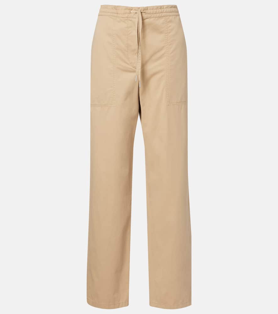 Mende cotton and cashmere wide-leg pants