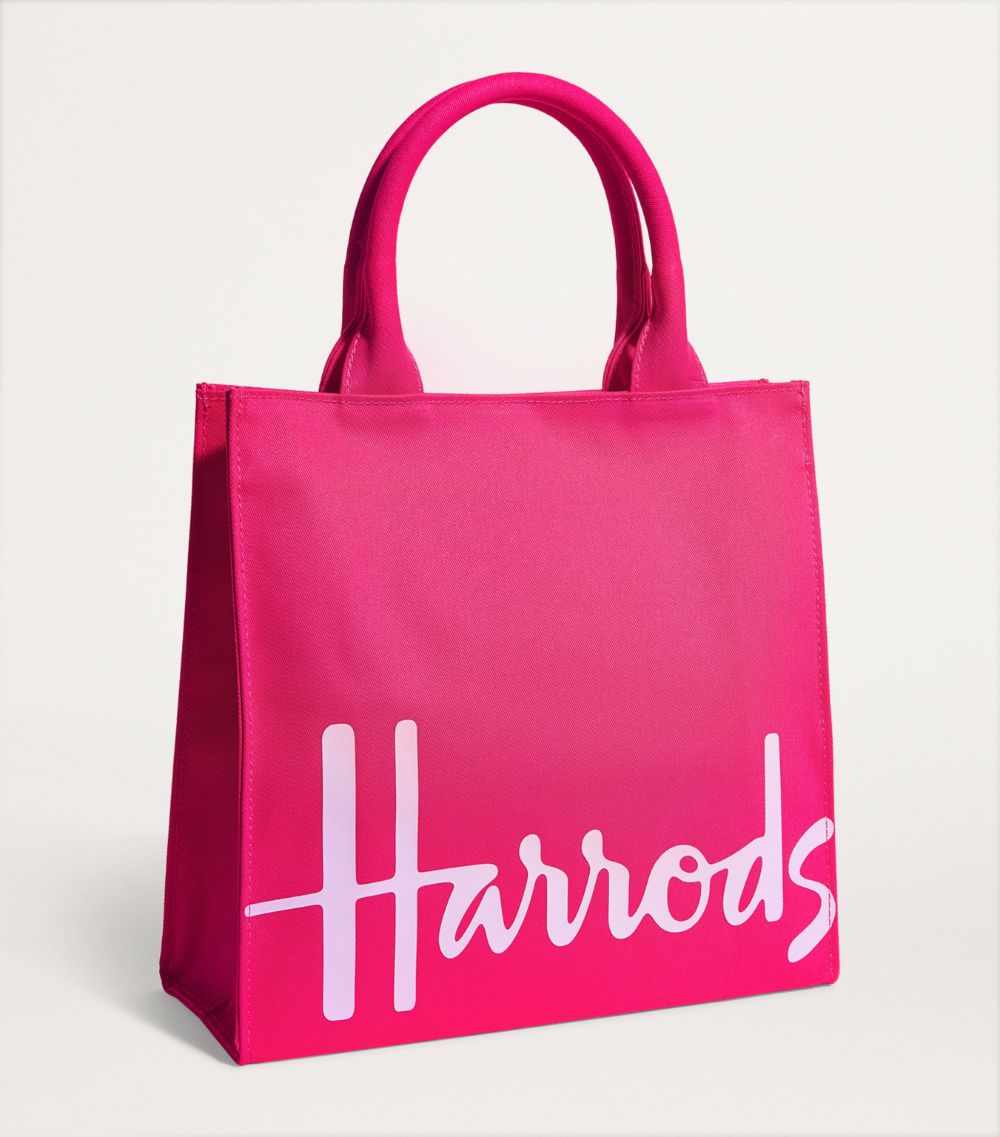 Harrods Small Cotton Logo Tote Bag
