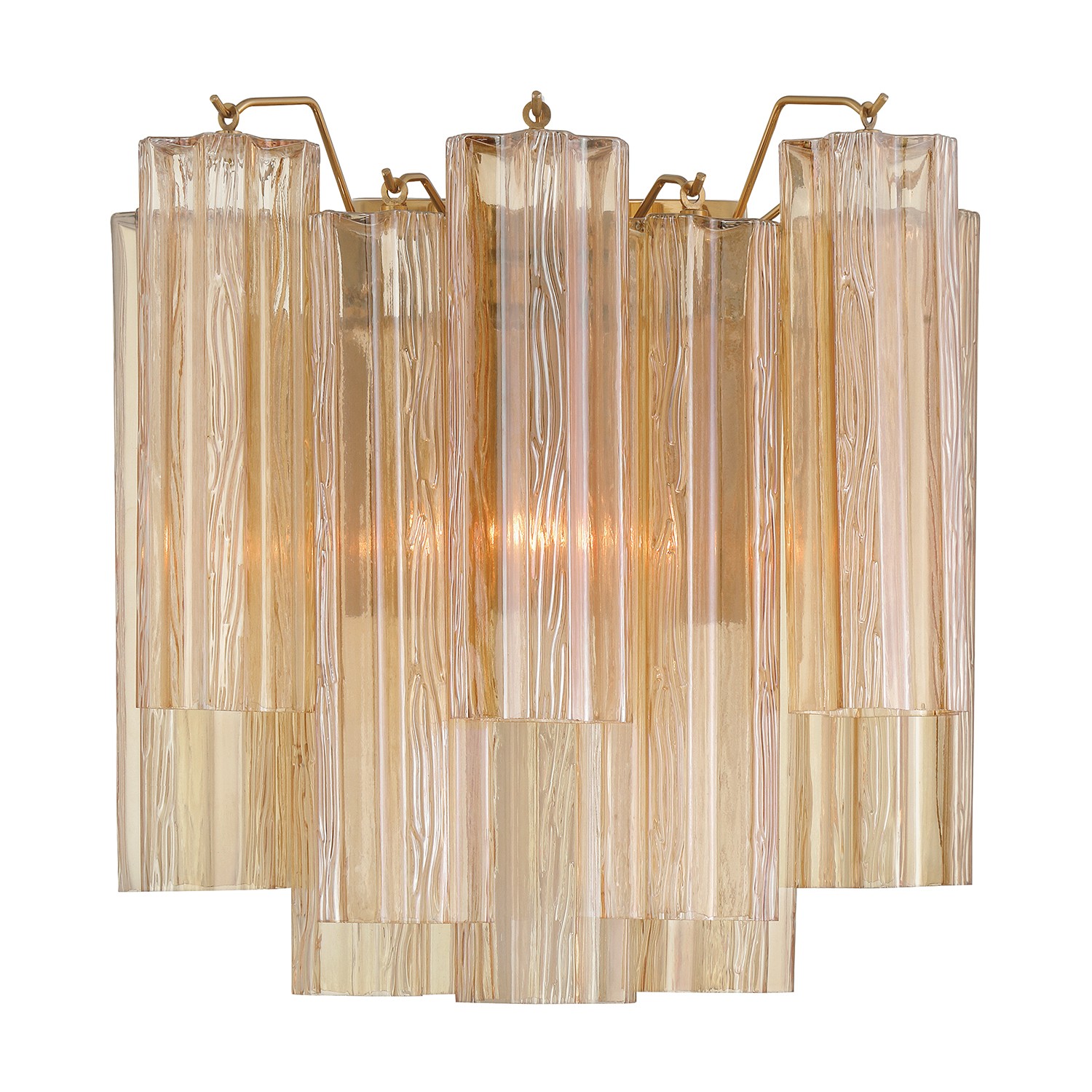 Aged Brass Wall Sconce from the Addis Collection