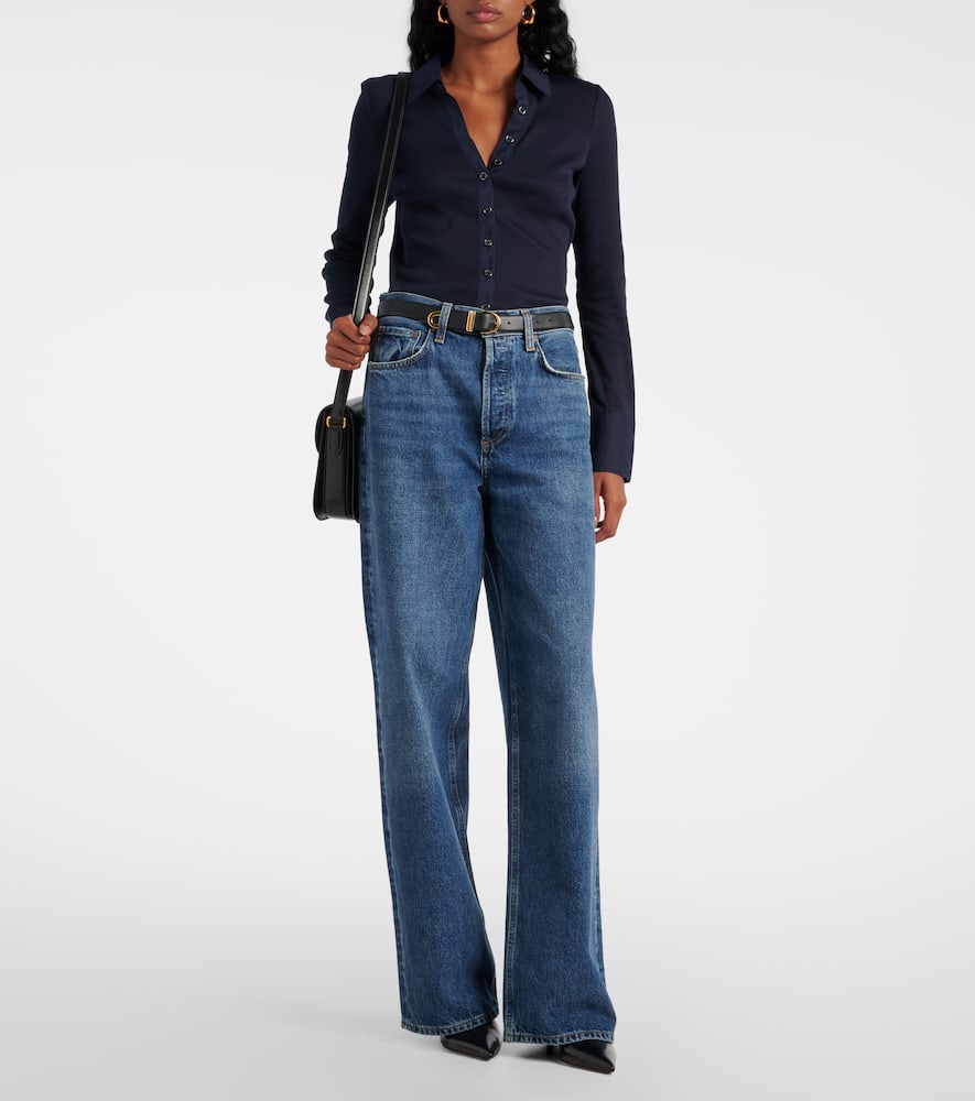 Scottie cotton-blend top