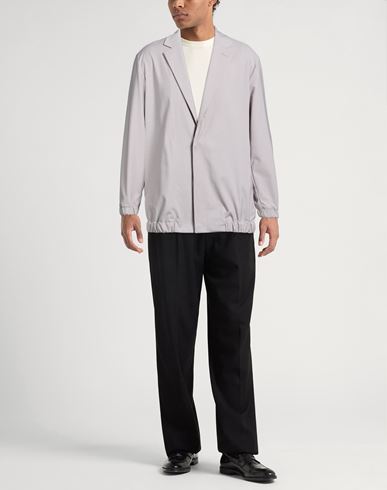 Hevò Man Jacket Light grey Size 40 Polyester, Viscose, Elastic fibres