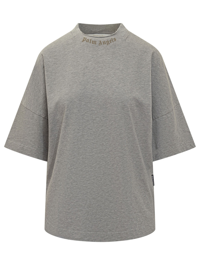 Grey Logo Round Neck T-Shirt