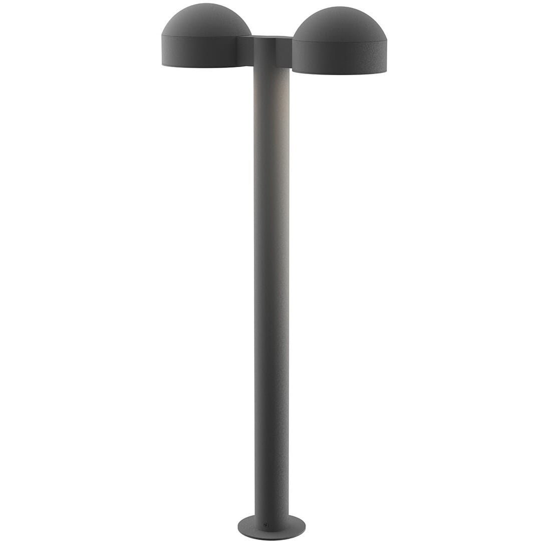 REALS 29.75" 2-Light Optical Acrylic LED Bollard in Gray