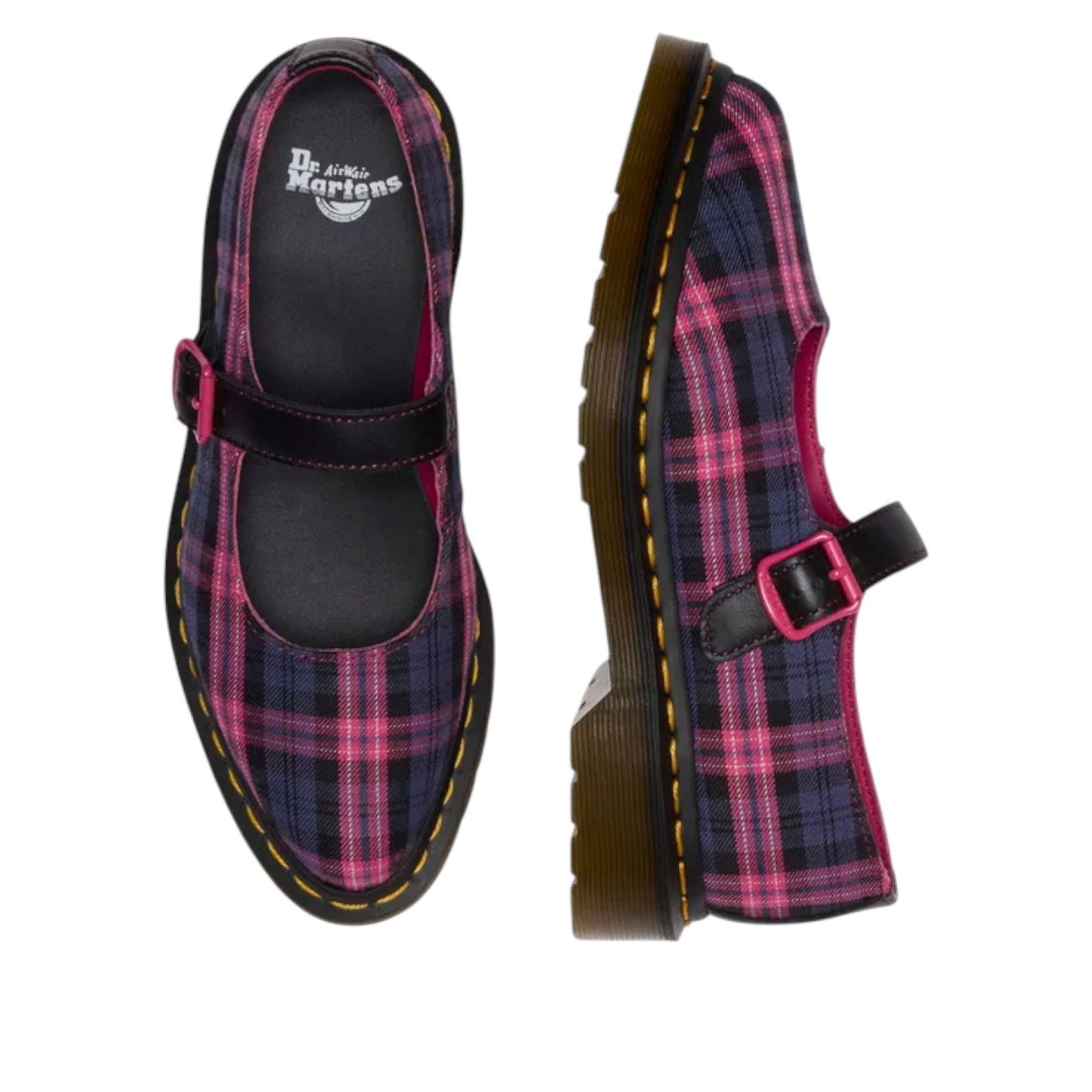 (WMNS) Elphie MJ Tartan 'Black Pink Multi'