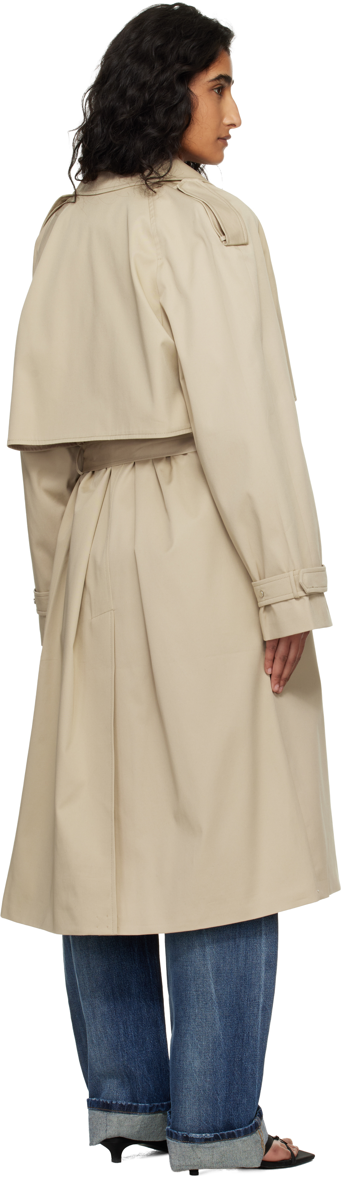Taupe Rickie Maxi Trench Coat