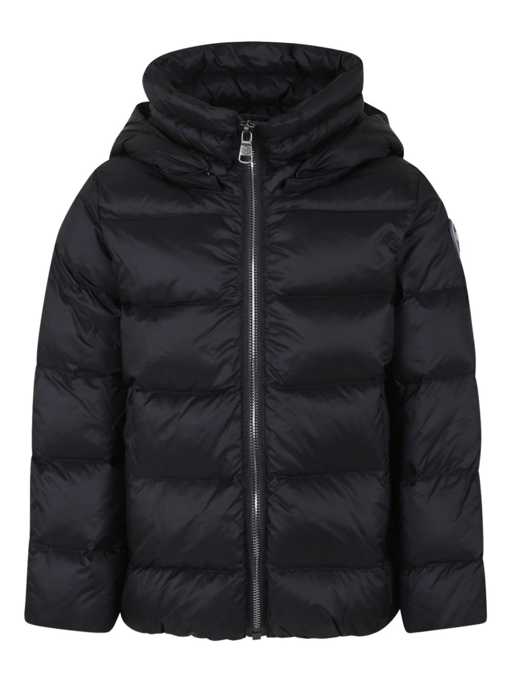 Detachable-hood padded jacket - Black