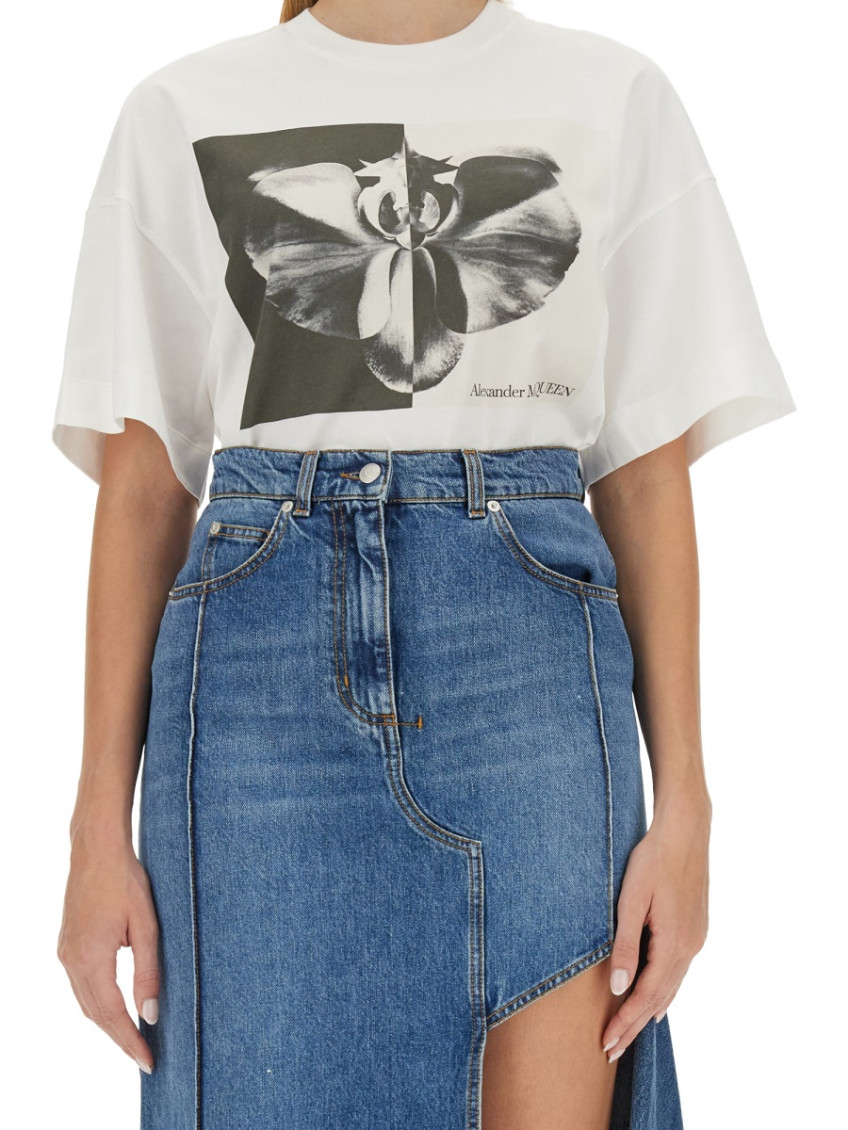 White Graphic Crew Neck T-Shirt