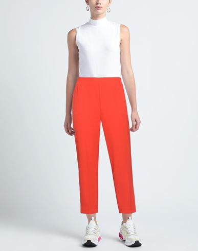 Woman Pants Orange Size XL Polyester, Elastane