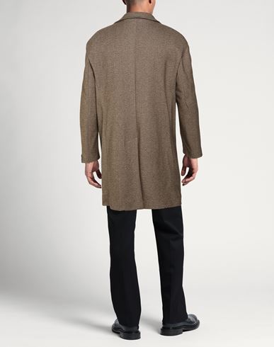 Man Coat Taupe Size 36 Polyester