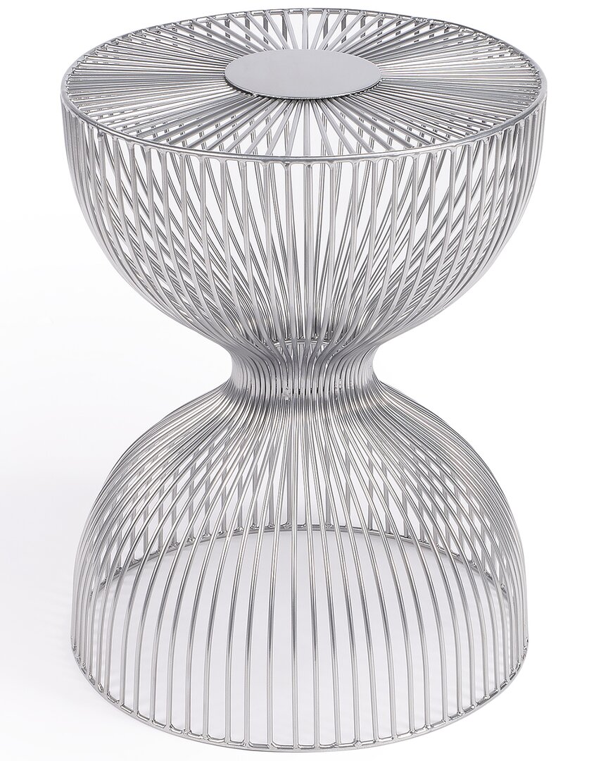Specialty Company Nicholas Silver Metal Accent Table