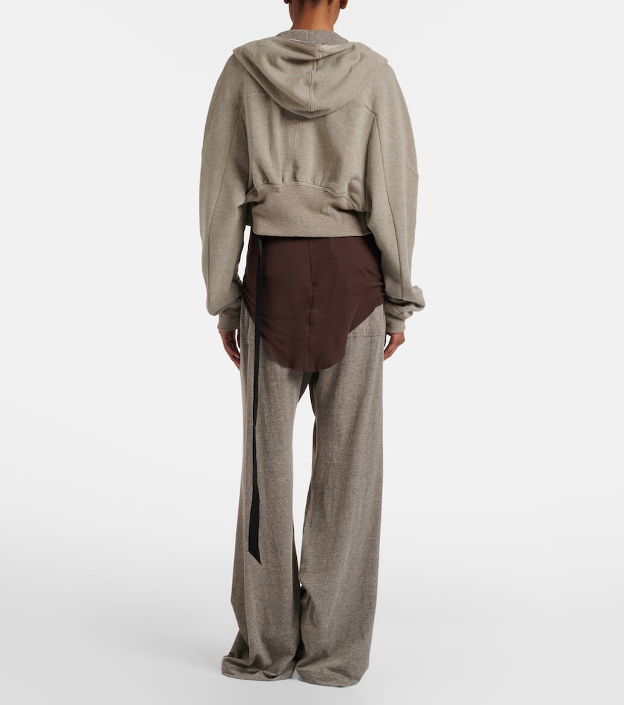 Cotton-blend jersey sweatpants