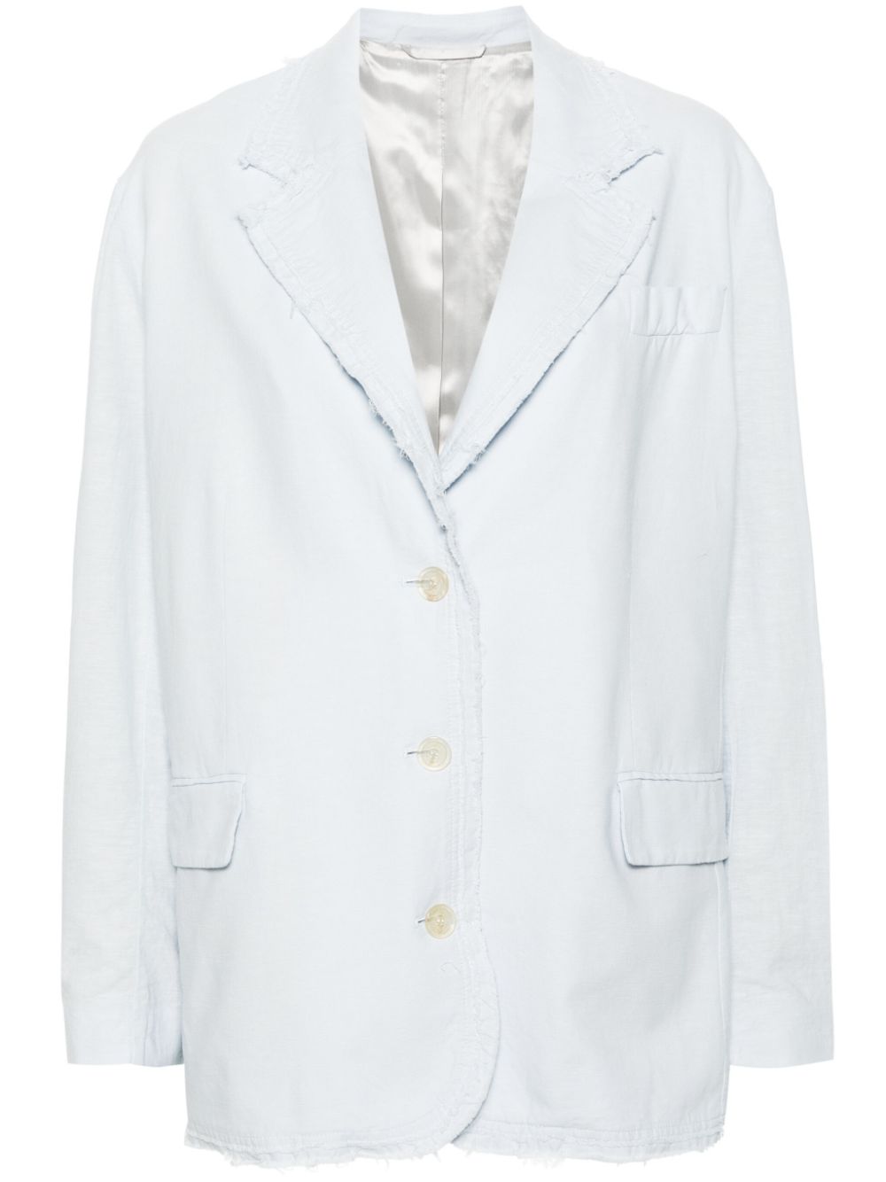 Single-breasted blazer - Blue