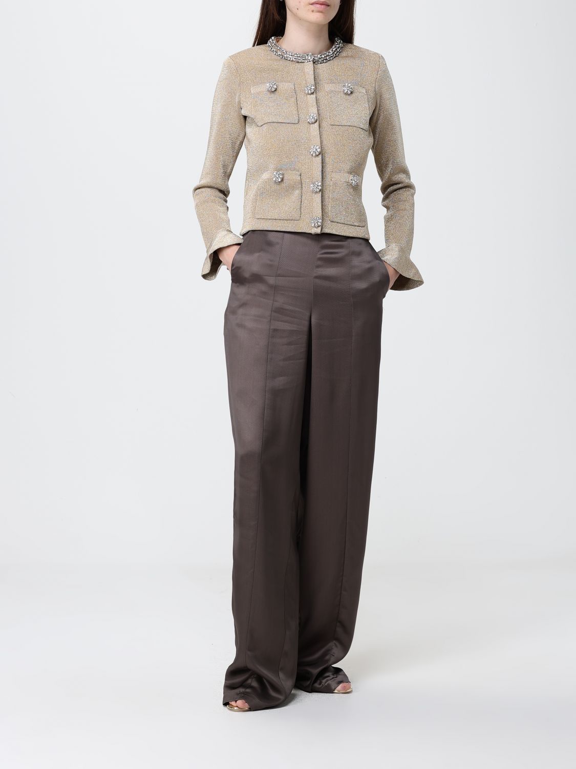 Cardigan Woman color Gold