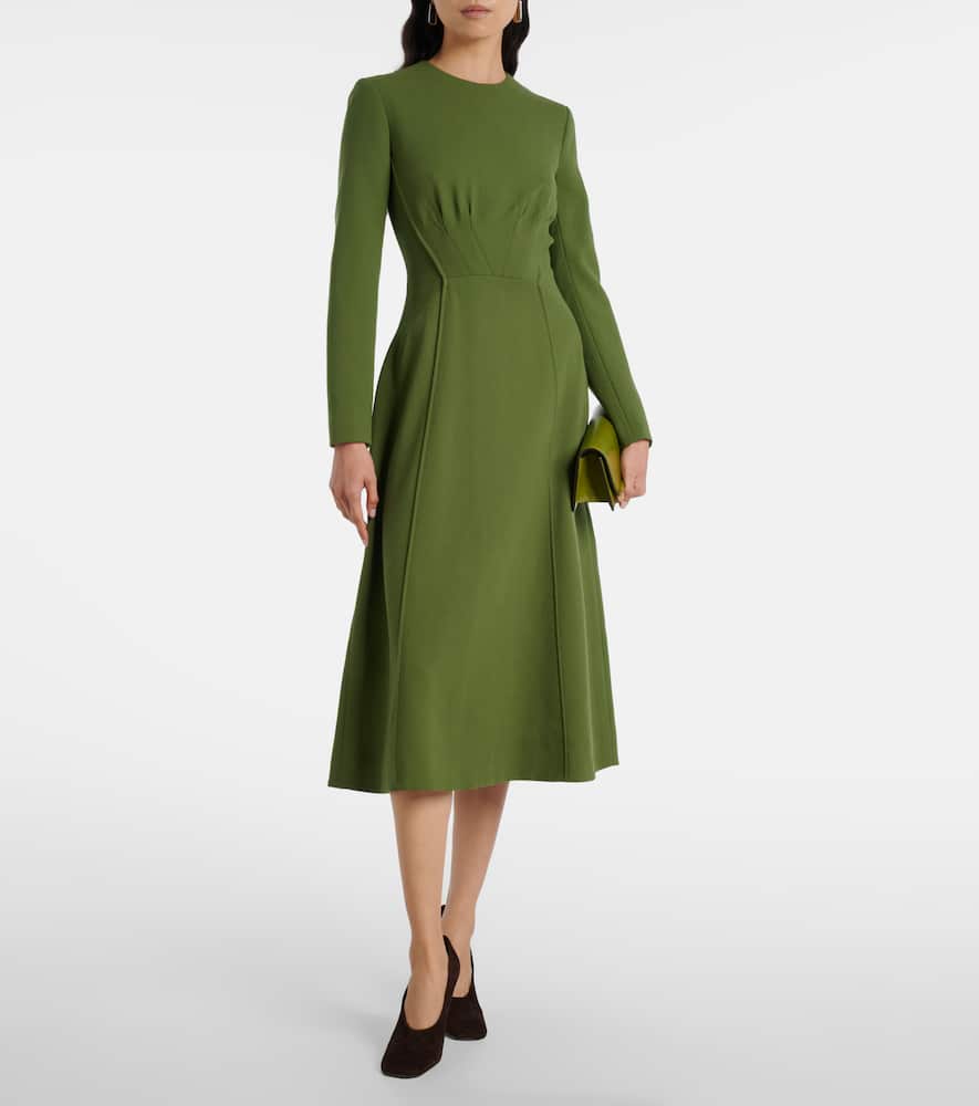 Collinson wool crêpe midi dress