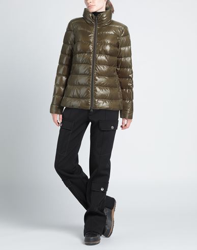Woman Puffer Military green Size 6 Polyamide