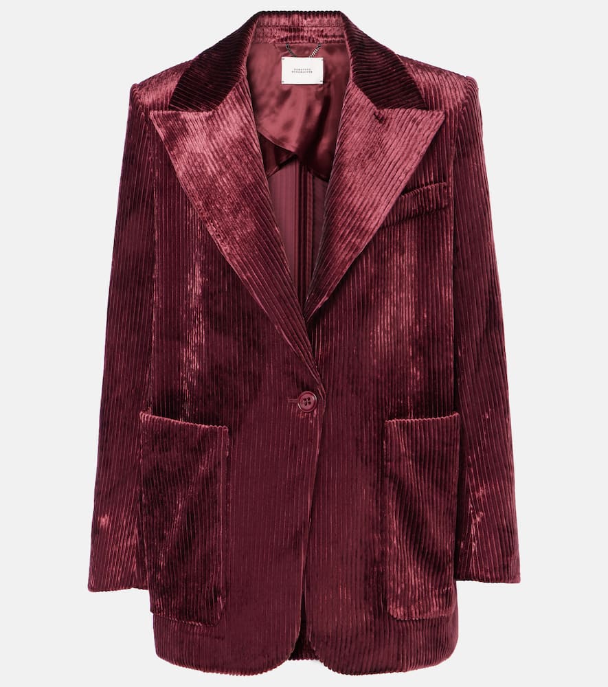 Oversized corduroy blazer