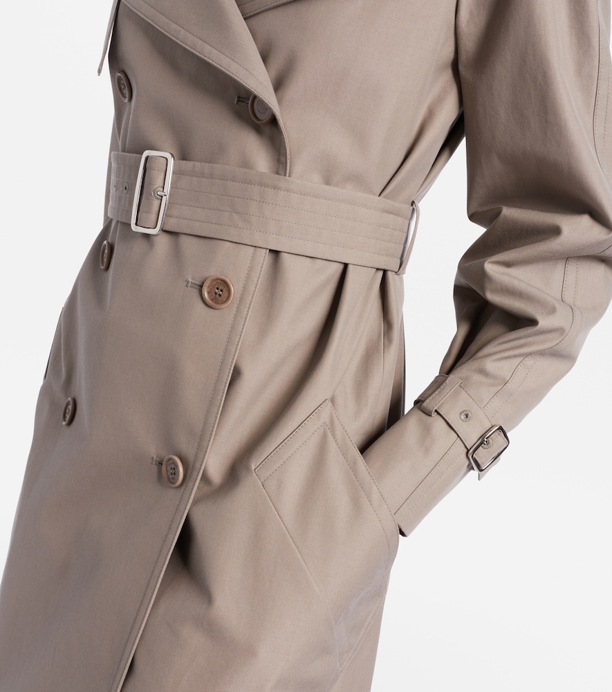 Pancia cotton gabardine trench coat