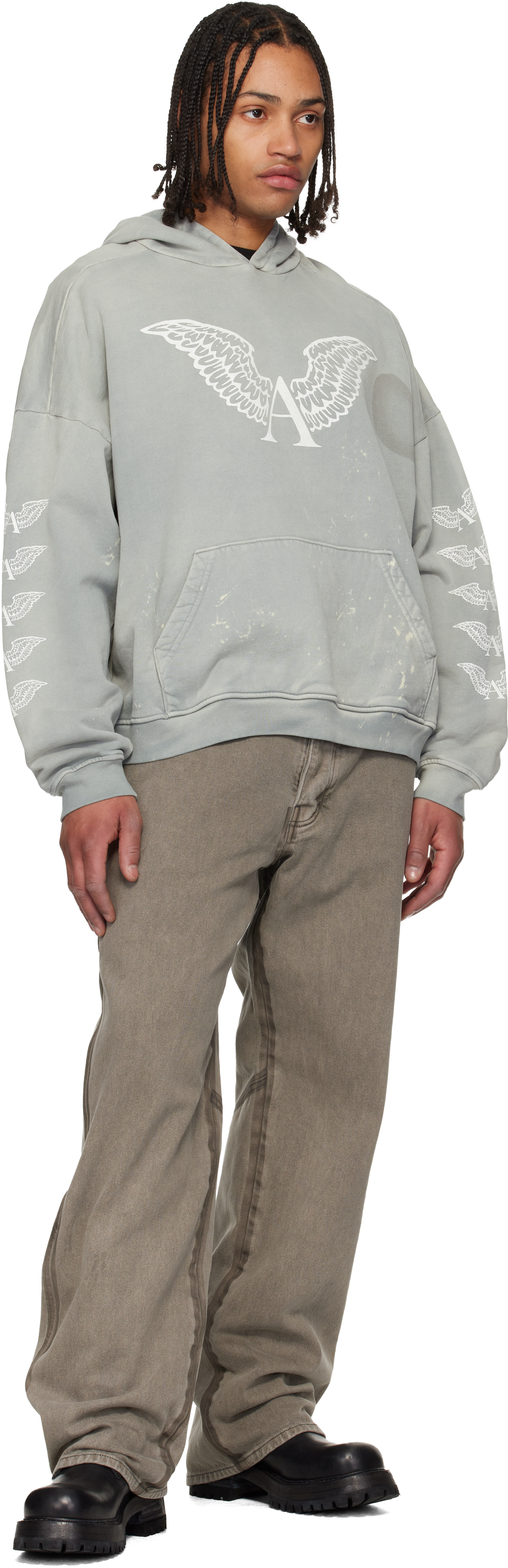 Gray Logo Hoodie