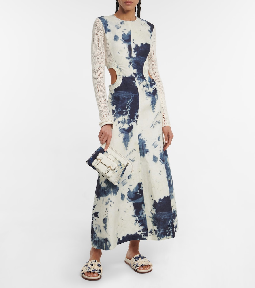 Exclusive to Mytheresa - Tie-dye cutout midi dress