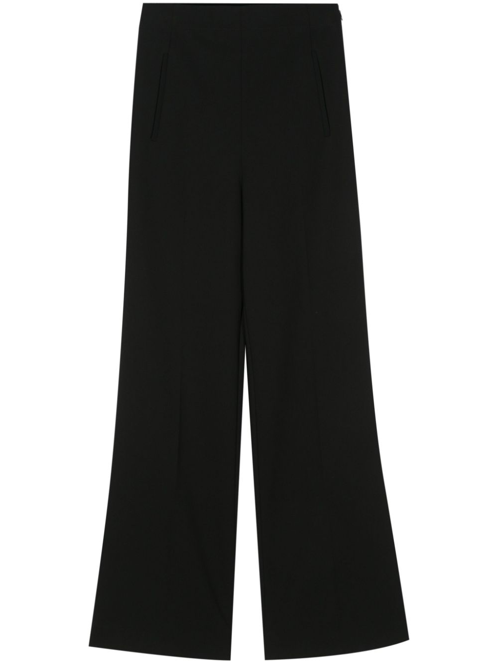 Wide-leg cady trousers - Black