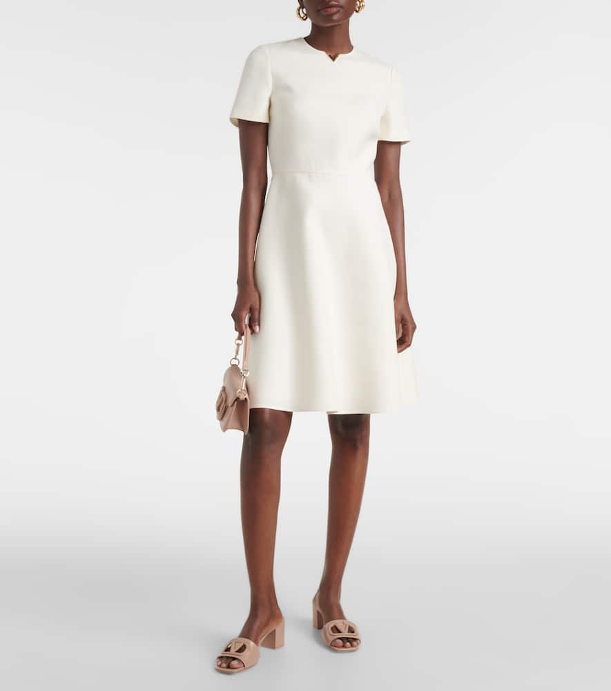 Wool and silk minidress