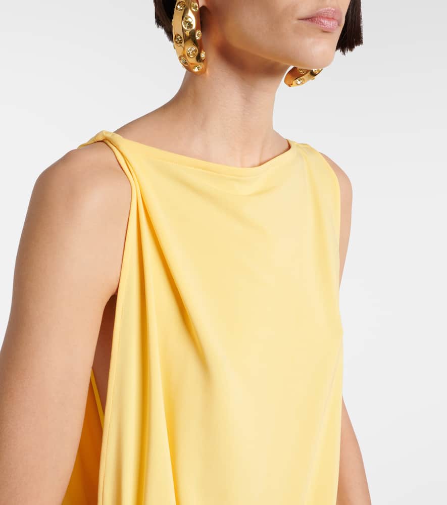 Peplo jersey maxi dress