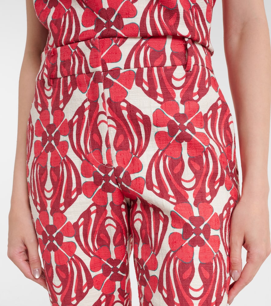 La DoubleJ 24/7 printed cotton straight pants