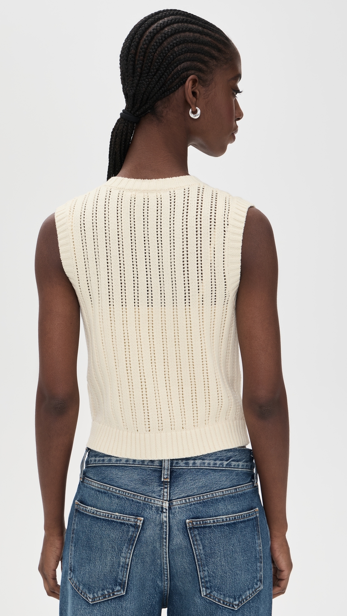 Luca Sweater Vest Antique Pearl
