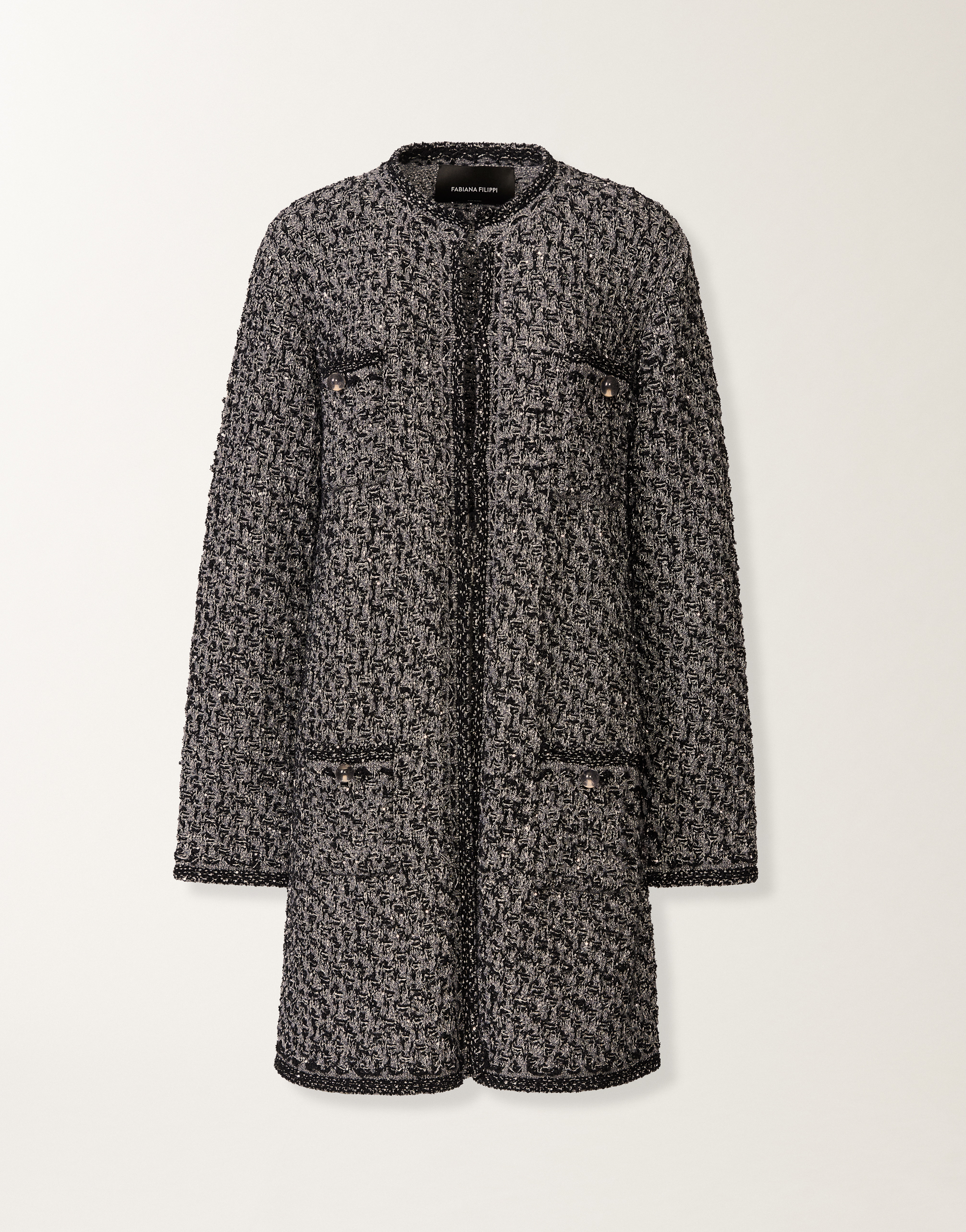 Night blue tweed coat