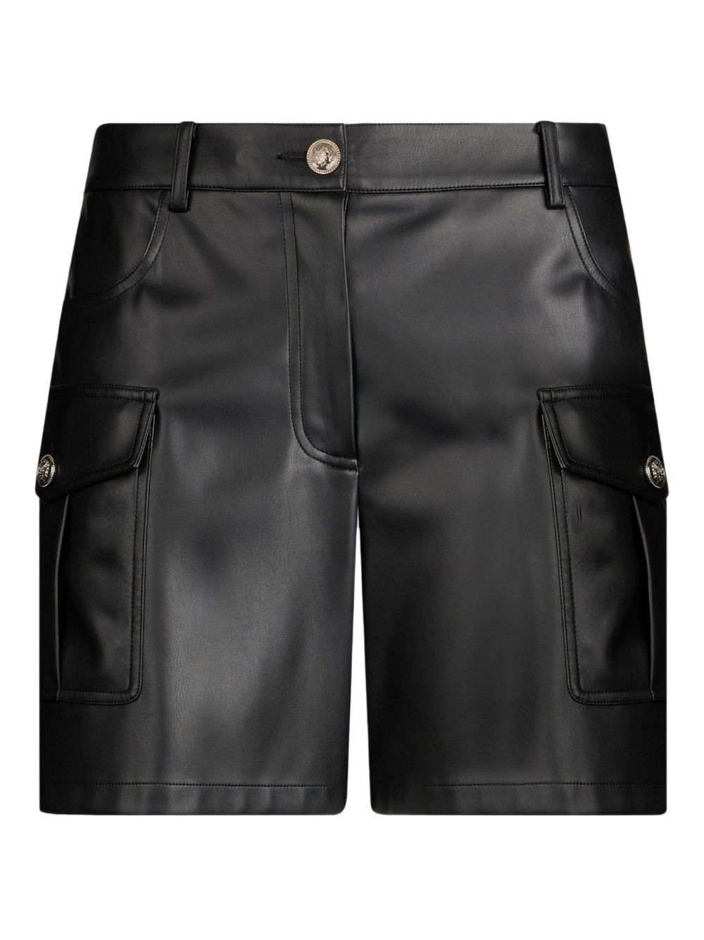 LIU JO coated cargo shorts - Black