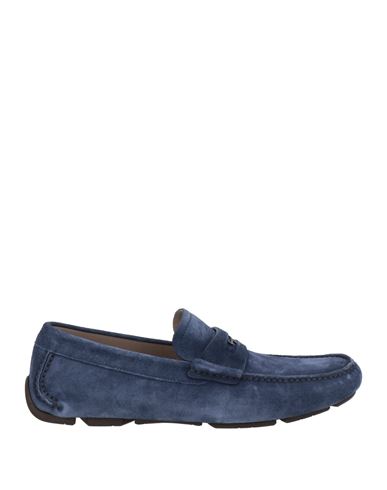 Ferragamo Man Loafers Navy Size 7 Leather